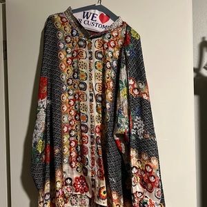 100% Silk Johnny Was Tunic